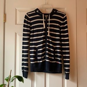 Jack Wills knit striped sweater hoodie- soft and cozy!